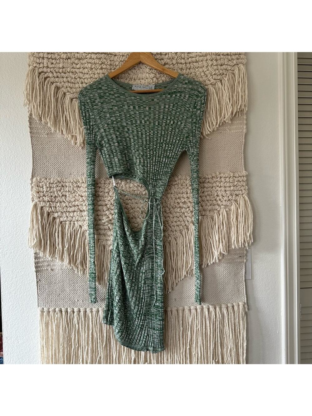 Aya Muse Turquoise Cut Out Dress